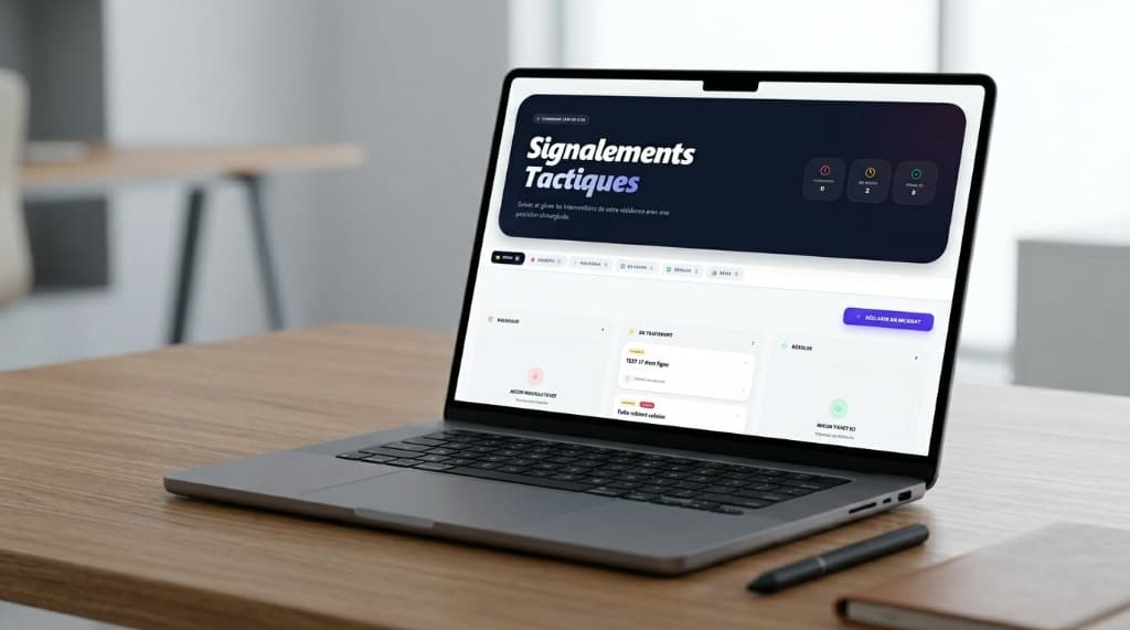 Signalements CoproSync sur ordinateur portable